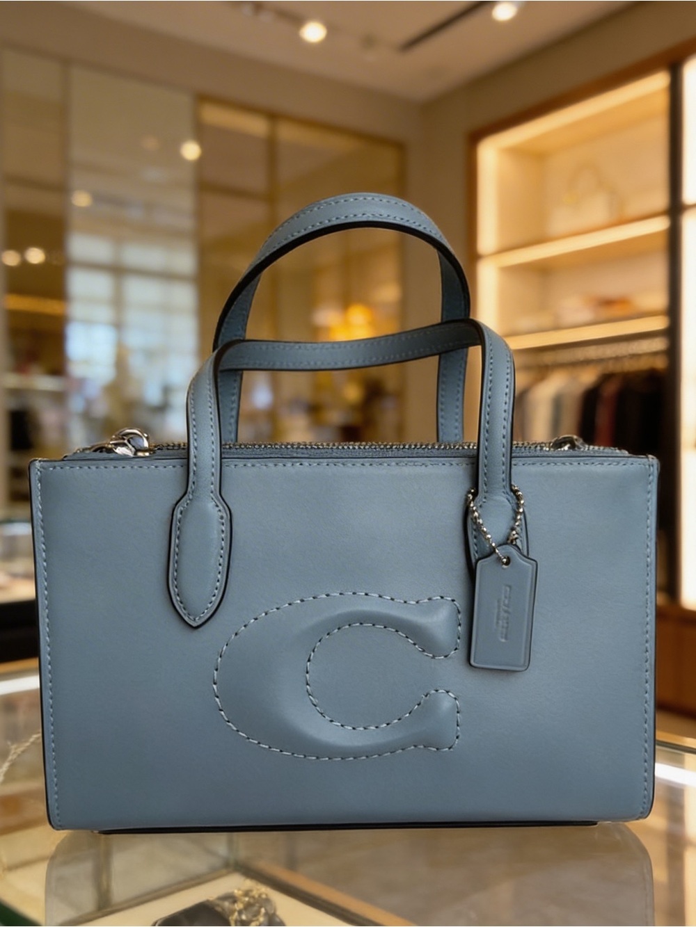 Coach Nina small w/ dust bag in cornflower blue crossbody